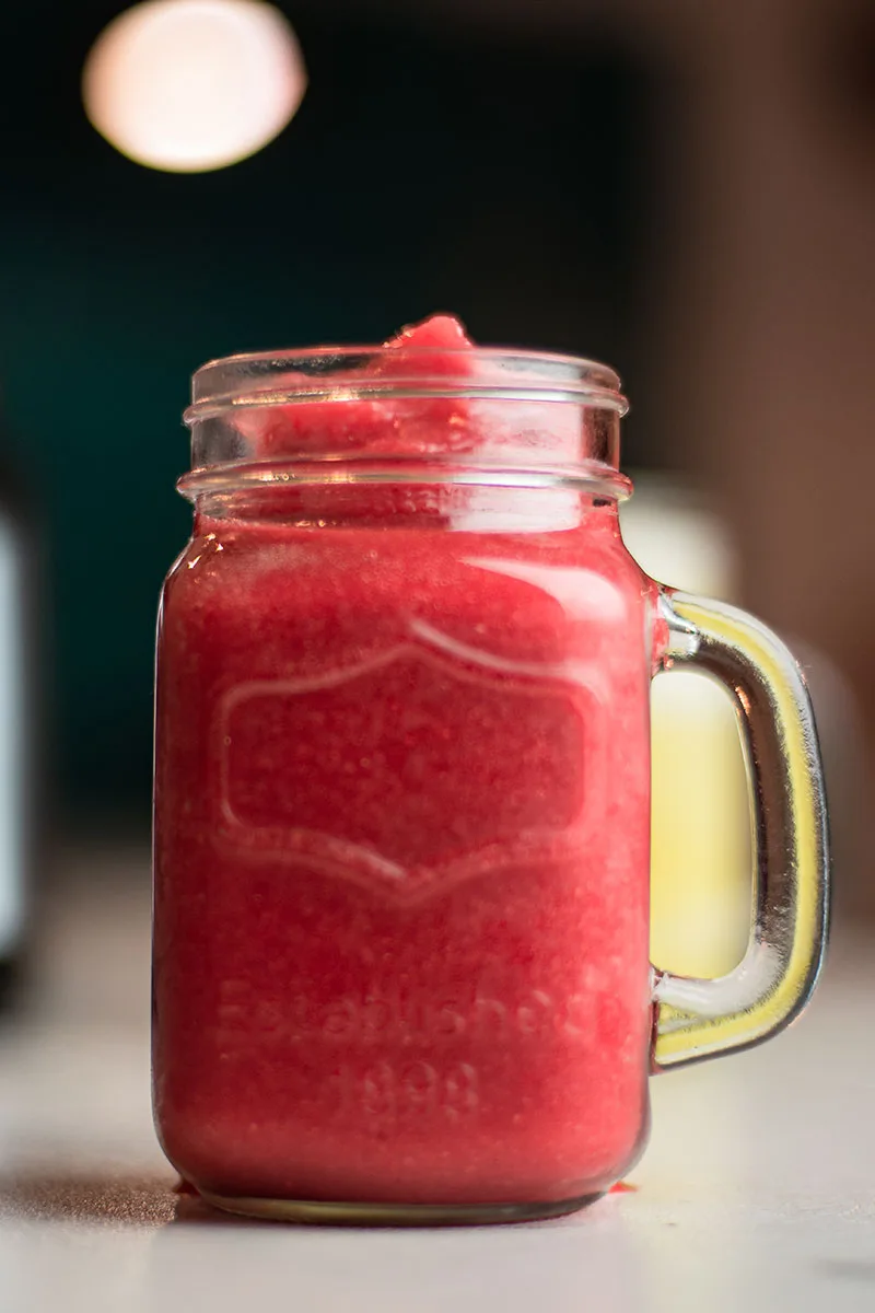 Smoothie natural en agua
